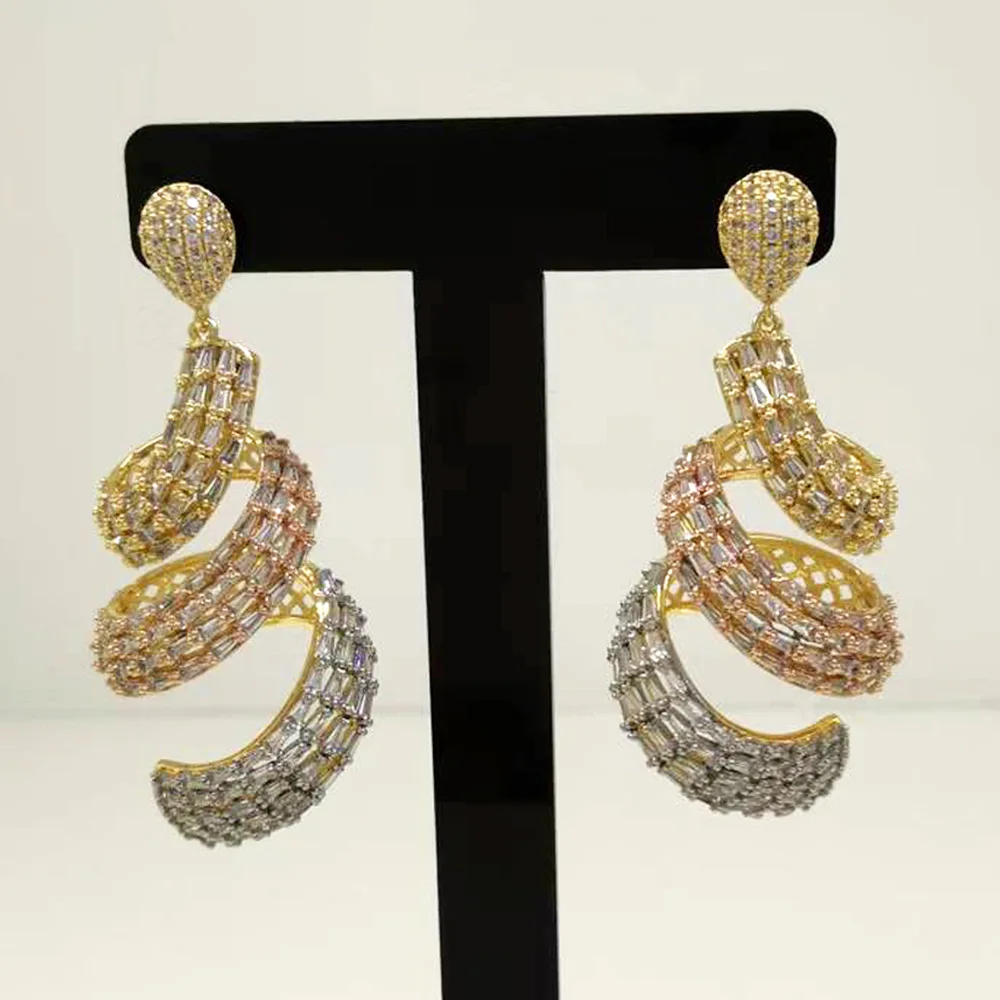 GODKI новая летняя коллекция висячие серьги с поворотным поясом для женщин