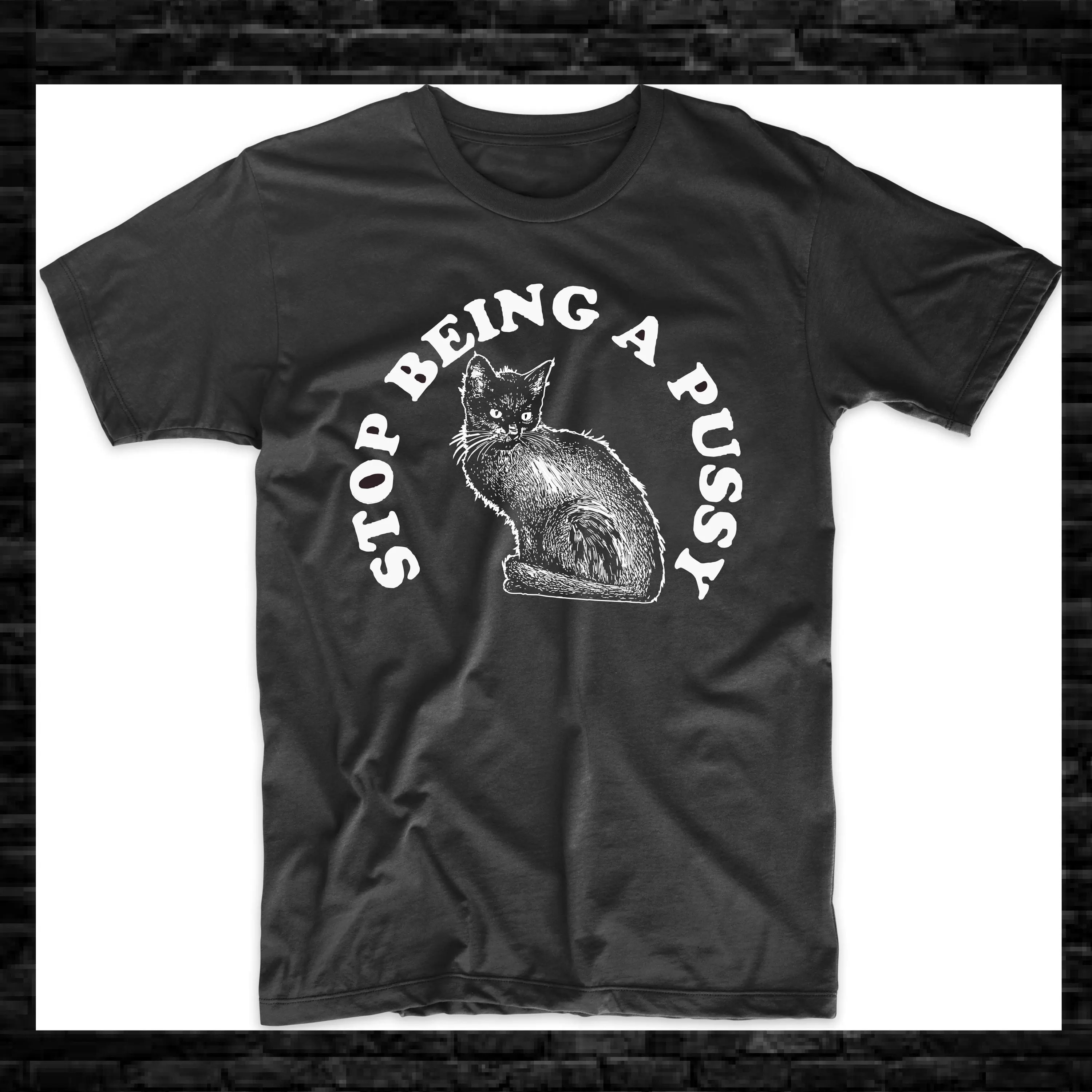 Смешная футболка с надписью Stop Be A Pu для влюбленных кошек