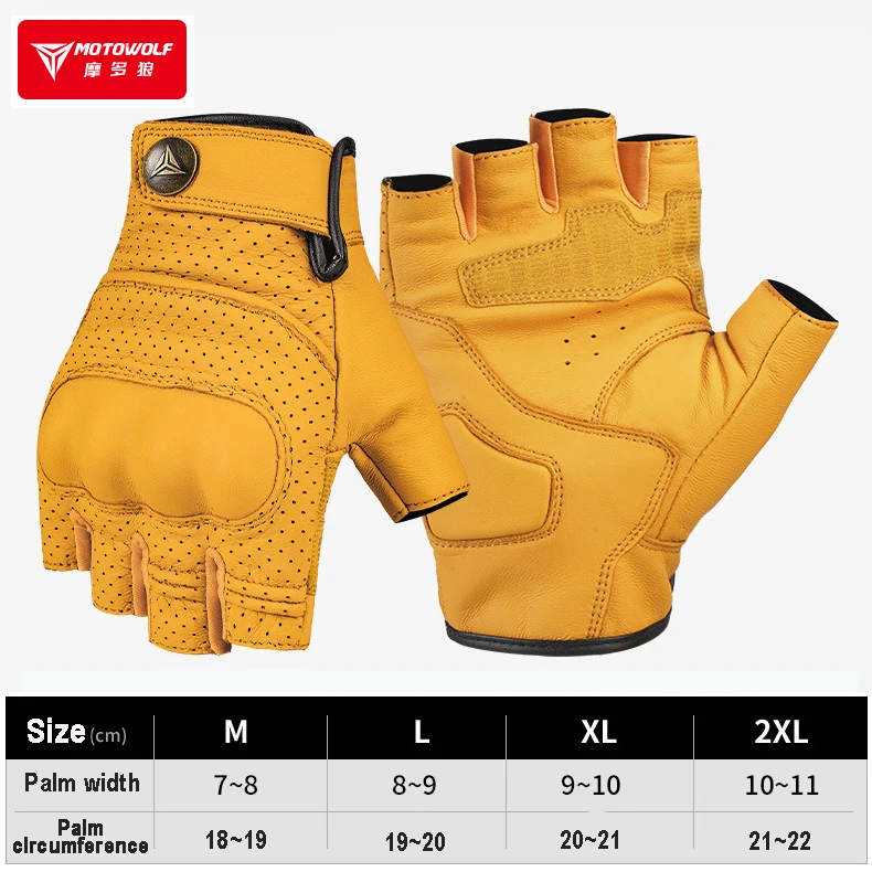 Кожаные перчатки мужские летние мотоциклетные перчатки без пальцев велосипедные гоночные мотоциклетные перчатки Guantes De Moto Verano Hombre