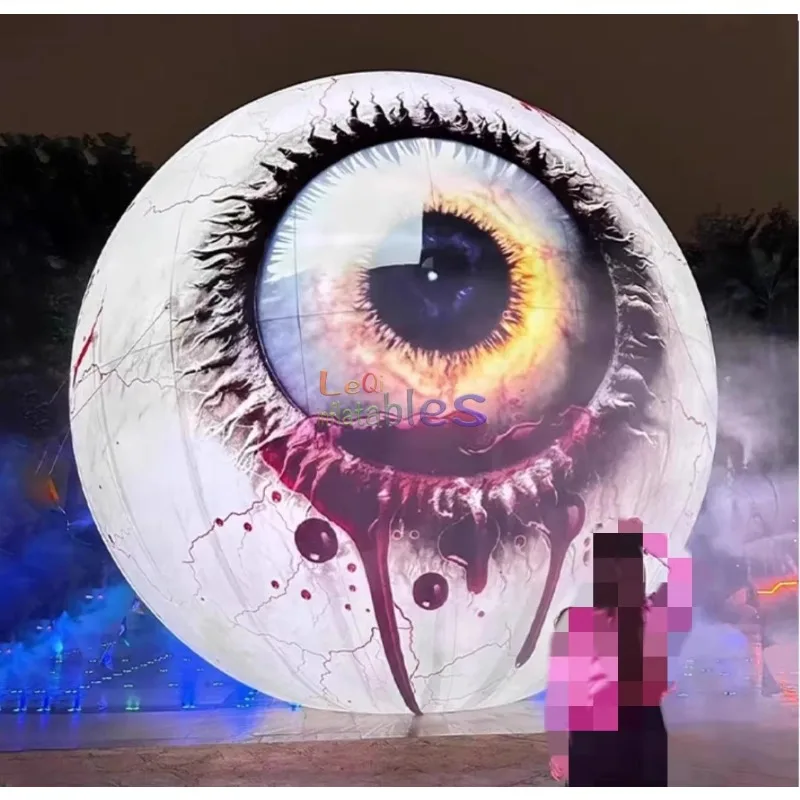 Новый реалистичный светодиодный надувной шар для глаз украшение Хэллоуина