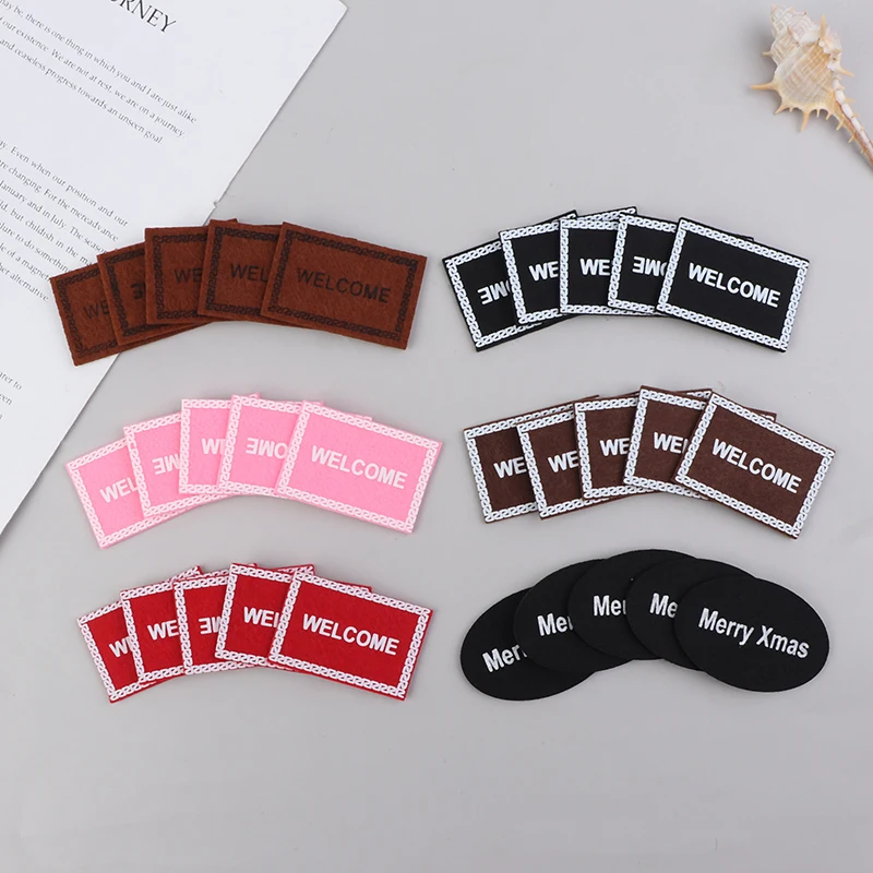 5 шт. 1:12 миниатюрный коврик для кукольного домика