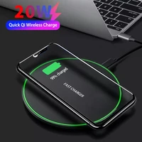 kephe 20w fast wireless charger for samsung galaxy s20 s9s9s20 note 9 usb qi charging pad for iphone 12 11 pro xs xr x 8 plus