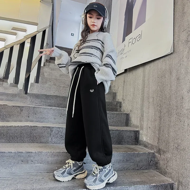 Детские брюки с эластичной резинкой на талии детская одежда зимние штаны для