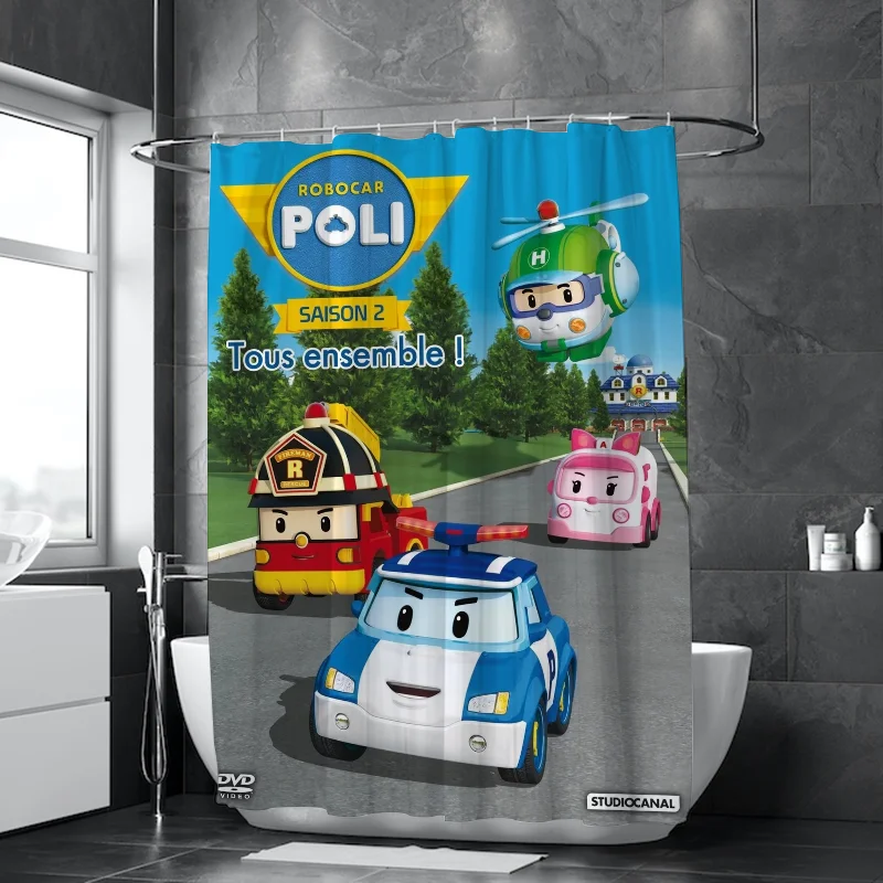 Водонепроницаемая занавеска для душа Робокар Поли