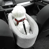 booster central control kennel bed portable pet dog car seat pet car travel mattress for small cat dog travel
