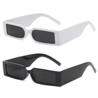 Солнцезащитные очки в прямоугольной оправе UV400 для мужчин и женщин, Модные Винтажные дизайнерские темные очки в стиле хип-хоп, с защитой от ультрафиолета, лето 2022