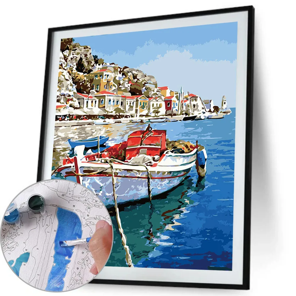 

Набор для рисования по номерам на холсте «корабль»