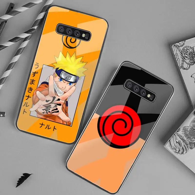 

Bandai Uzumaki Naruto Phone Case Tempered Glass For Samsung S20 Ultra S7 S8 S9 S10 Note 8 9 10 Pro Plus Cover