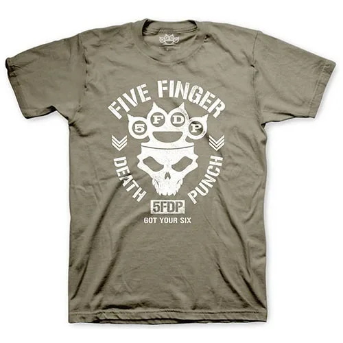 

Five Finger Death Punch Knucklehead Army Mens Kaki T Shirt (Medium)