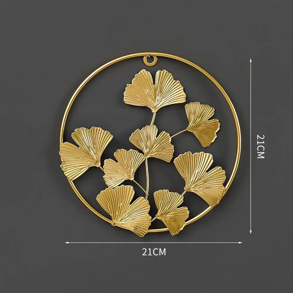

Современное прочное высококачественное украшение для стен Ginkgo Biloba, модное подвесное отверстие для гостиной, классический металлический Же...