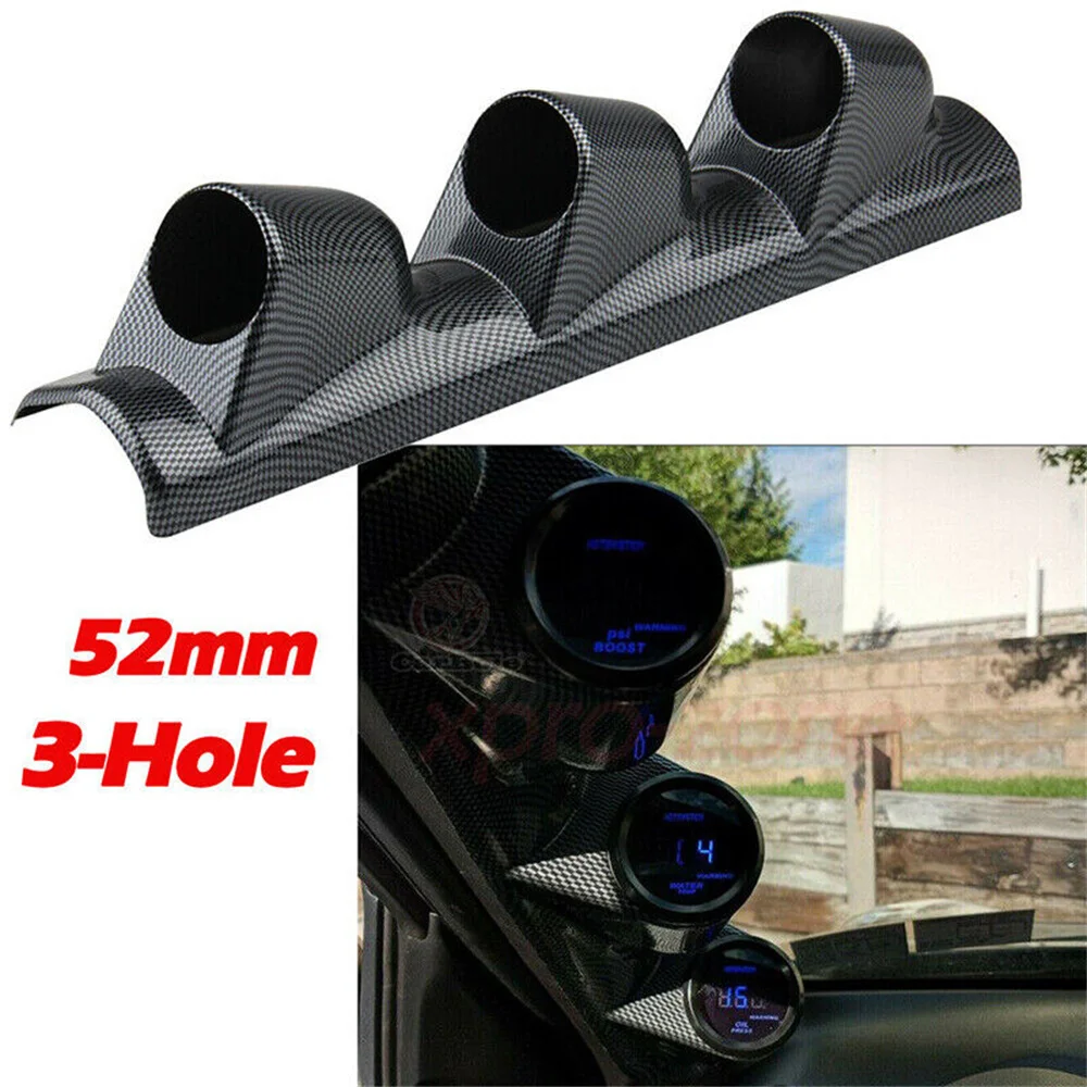 

1/2/3 Hole A-Pillar 52mm Universal Instrument stand Car Modified Instrument Frame Left Right Hand Gauges Meter Accessories