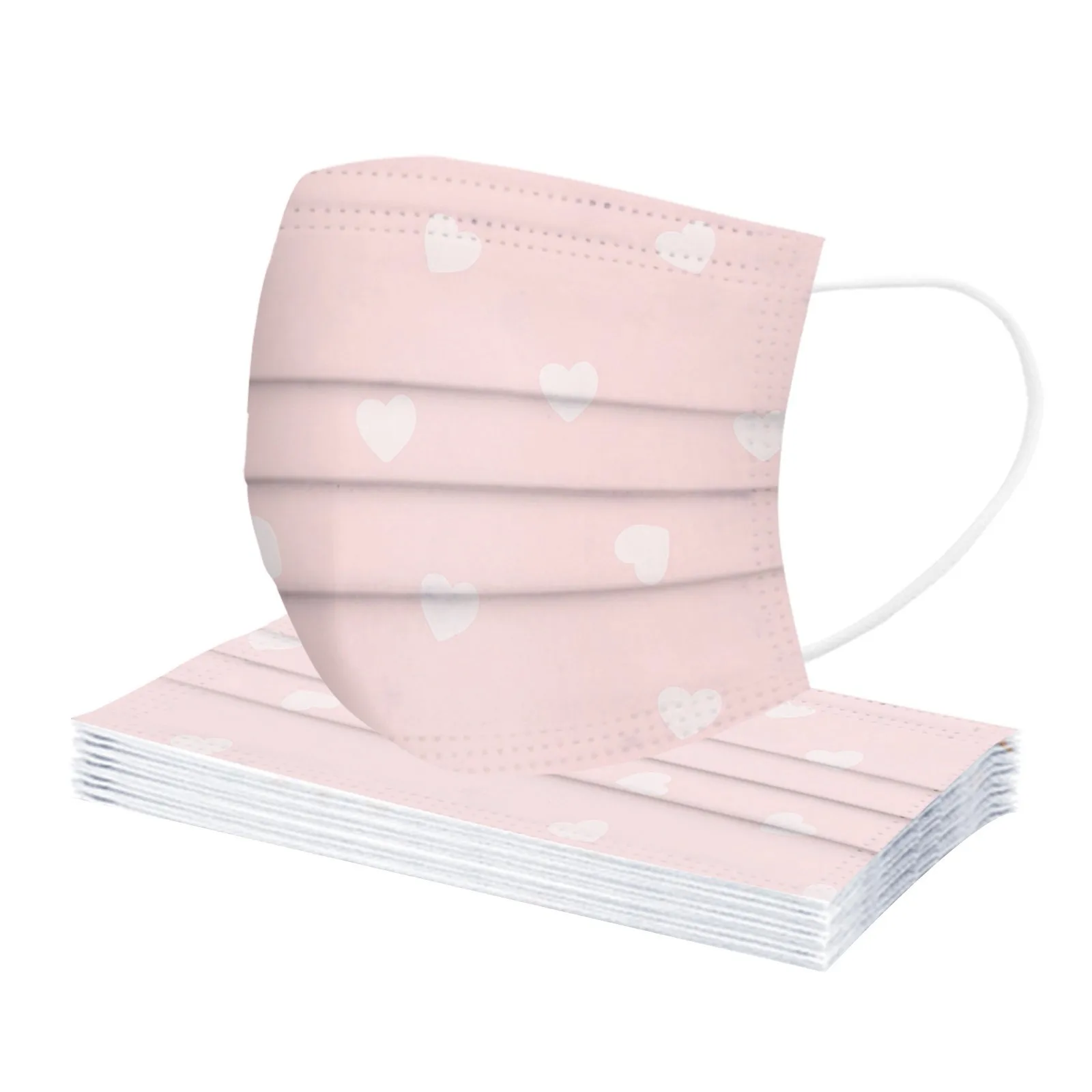 Маска для взрослых трехслойная одноразовая Пылезащитная с мультяшным принтом 10