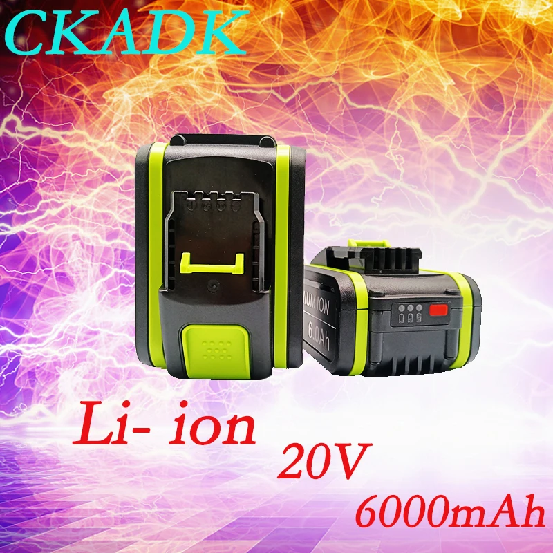 

The latest original, 6.0ah 20V lithium ion replacement batteries wa3551, wa3551.1, wa3553, wa3641, wg629e, wg546e, wu265