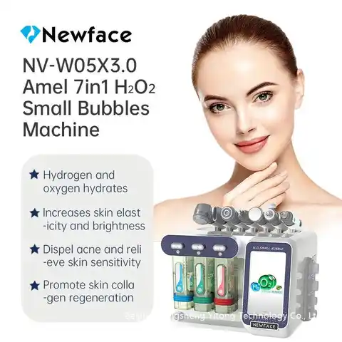 NV-W05X 3.0 Высокое качество 7 в 1 гидравлическая дермабразия H2O2 кислородная морская Очистка лица машина для гидроалмазной дермабразии