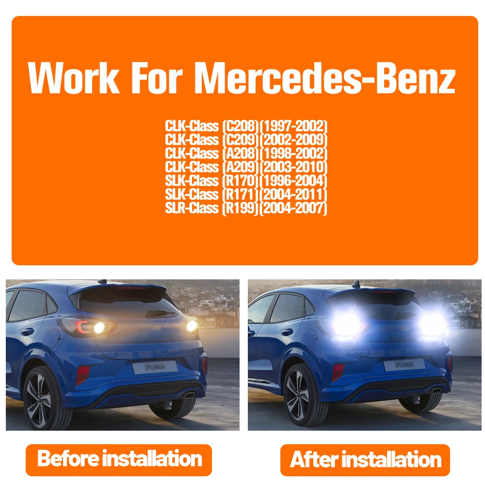 Фонарь заднего хода для Mercedes Benz C208 C209 A208 A209 R170 R171 R199 CLK SLK SLR 2 шт.