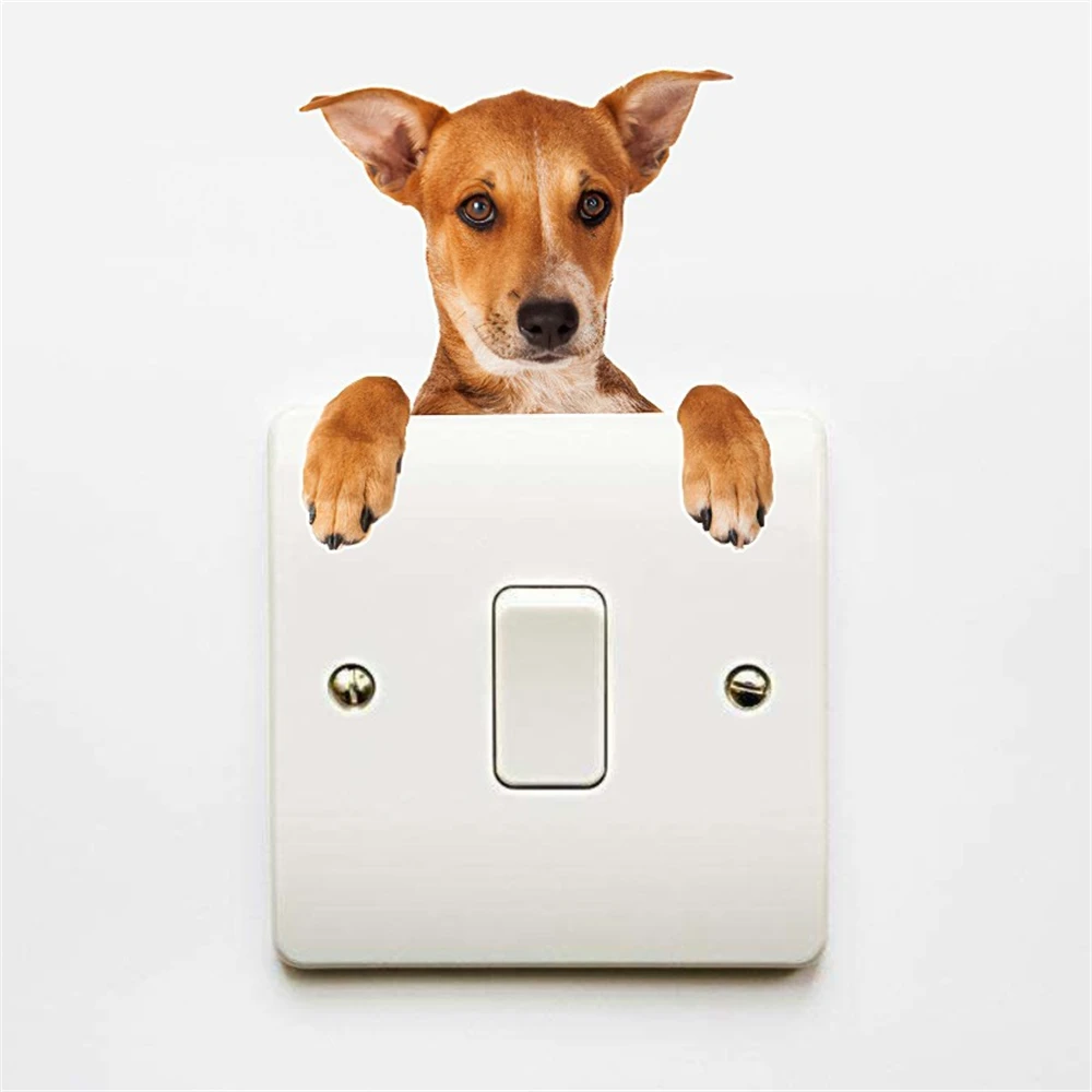 

Suitable For Decoration Sticker Powerful Visual Effect 3d Dog And Cat Wall Sticker Decorative Wall Stickers For Any Smooth Place