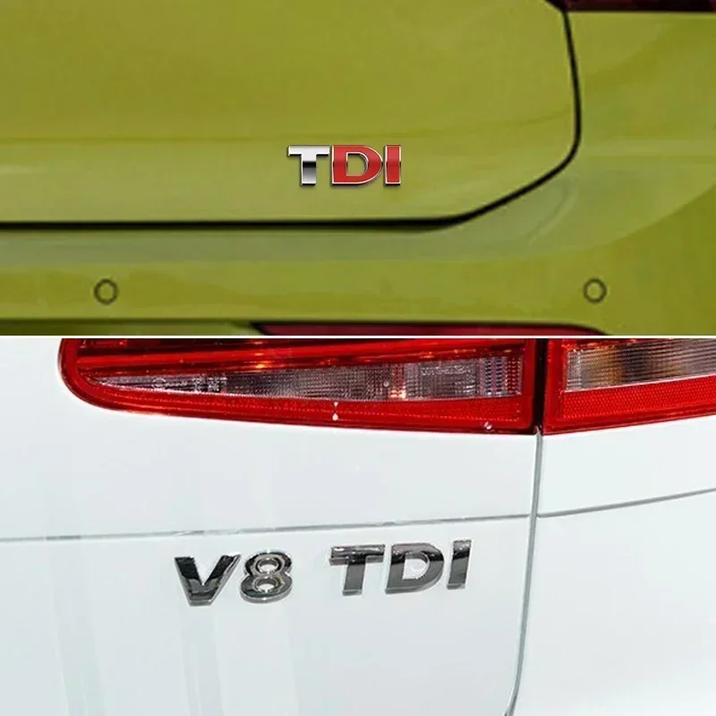 Автомобильная металлическая 3D авто наклейка TDI логотип задний багажник значок