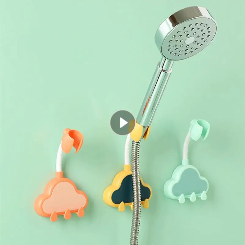 

Держатель для душа в форме облака, 360 °, аксессуары для ванной комнаты, крючки, настенная полка, регулируемый держатель, душ, Органайзер