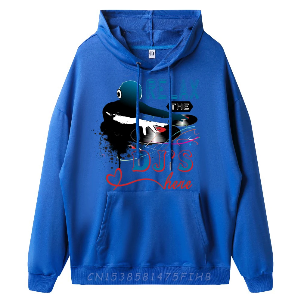 Relax The Dj Is Here Disc Jockey Club Music Camisas Basicas Hombre Мужская футболка с длинным рукавом