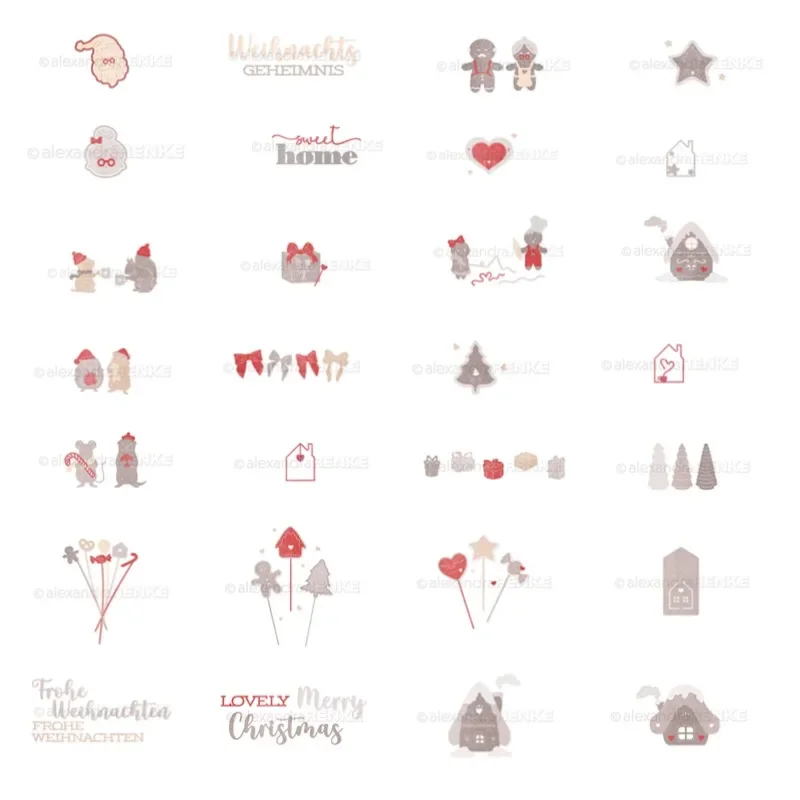 StampsTree Рождественский подарок Санта-Клауса для собак металлические штампы