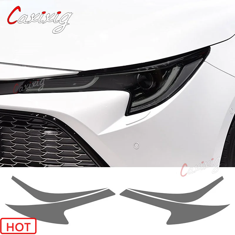 

Защитная пленка для автомобильных фар, прозрачная Дымчатая Черная Наклейка для Toyota Corolla E210 2019-2022, туристический спорт, гибридный хэтчбек