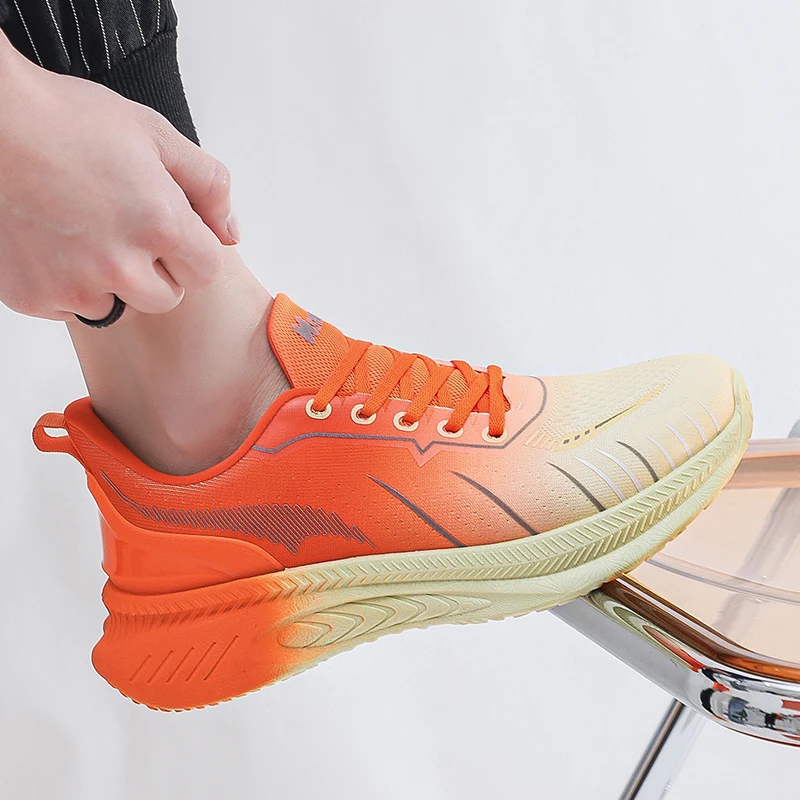 New Outdoor Waterproof Men's Running Shoes Sweat-absorbing Odor-proof Mesh Lined Sneakers Soft flexible Male sports shoes 35-44