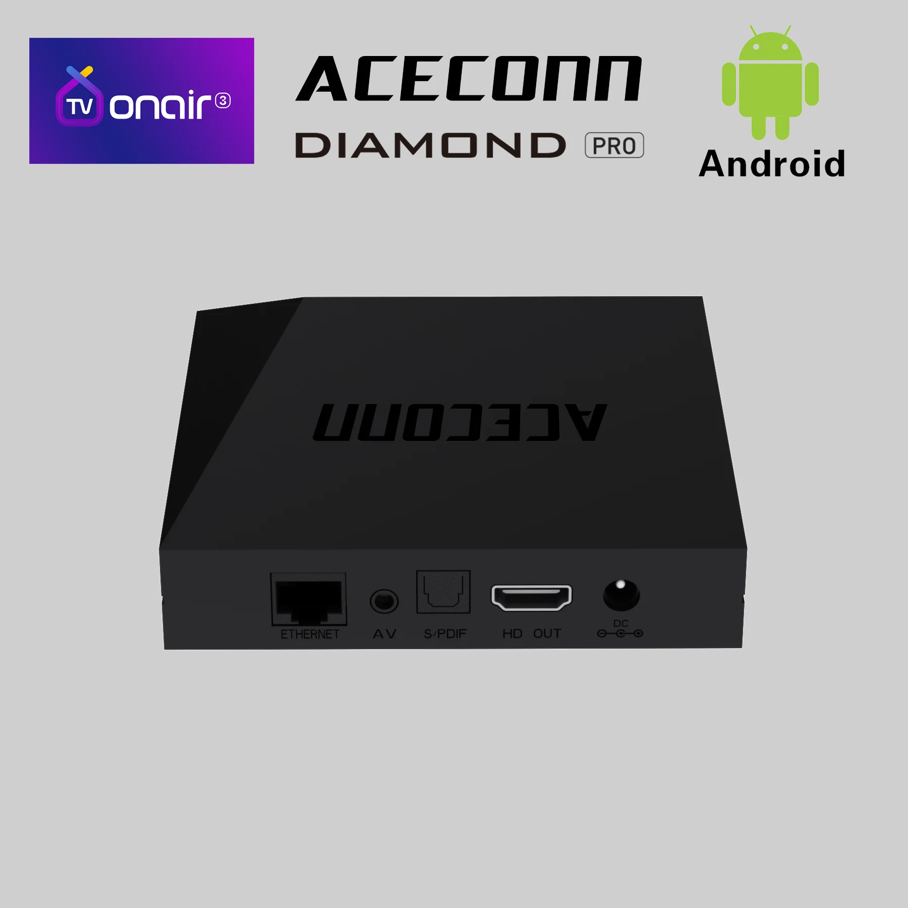 Фото ACECONN IPTV TV Box TVONAIR3 2 ГБ DDR4 32 ГБ Diamond Pro WiFi6 BT Пульт дистанционного управления №5