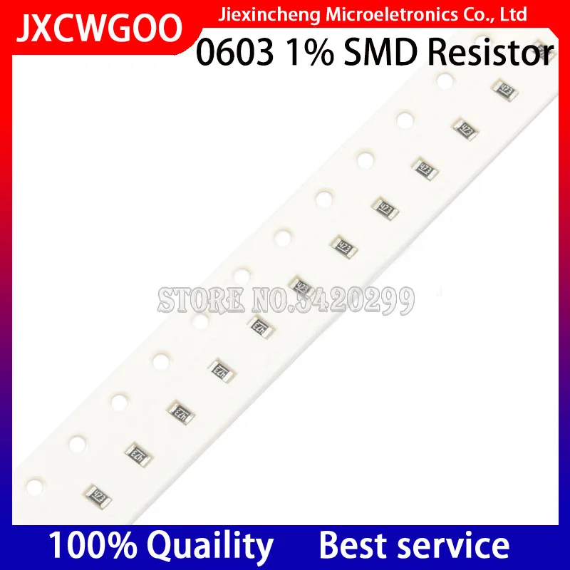 

100PCS 0603 1% SMD Resistor 187K 191K 196K 200K 205K 210K 215K 220K 221K 226K 232K 237K 240K 243K 249K 255K OHM