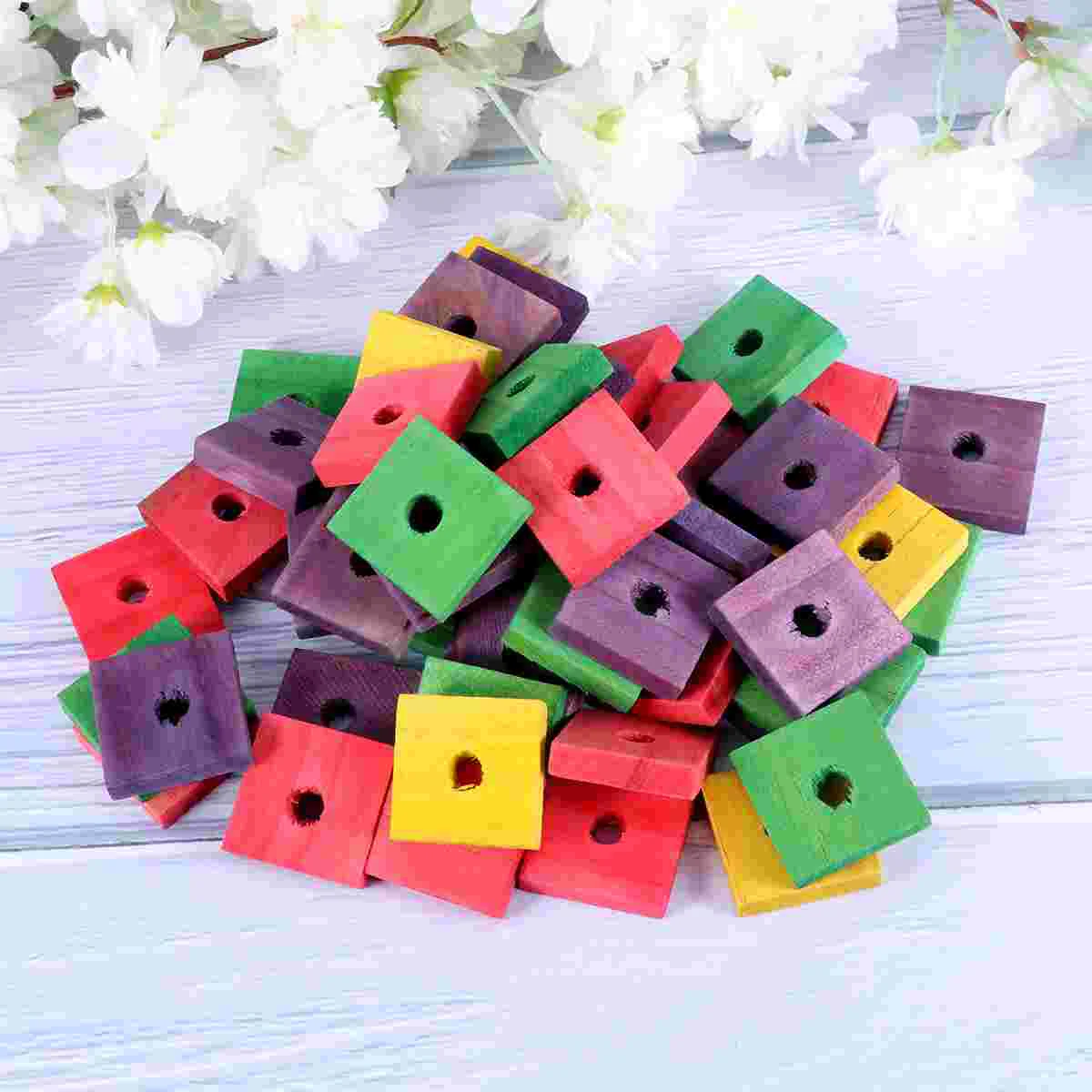 

50 шт., деревянные зажимы для попугаев