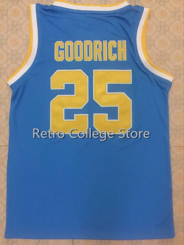 

#25 gail goodrich баскетбольная майка, вышитая вышивка, индивидуальное имя и номер