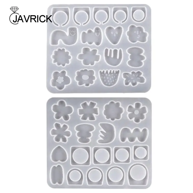 

Epoxy Resin Ring Mold Irregular Flower Silicone Ring Molds Different Sizes Ring Jewelry Resin Casting Mold Easy to Use