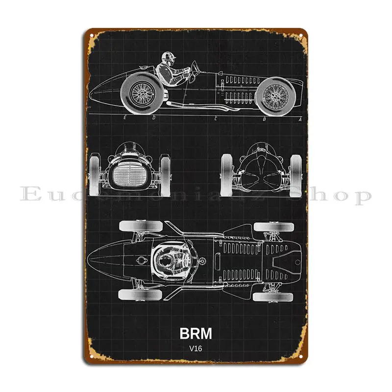 

Металлические знаки Brm V16, ржавый винтажный стиль, строгий клуб, персонализированный жестяной знак на заказ, плакат