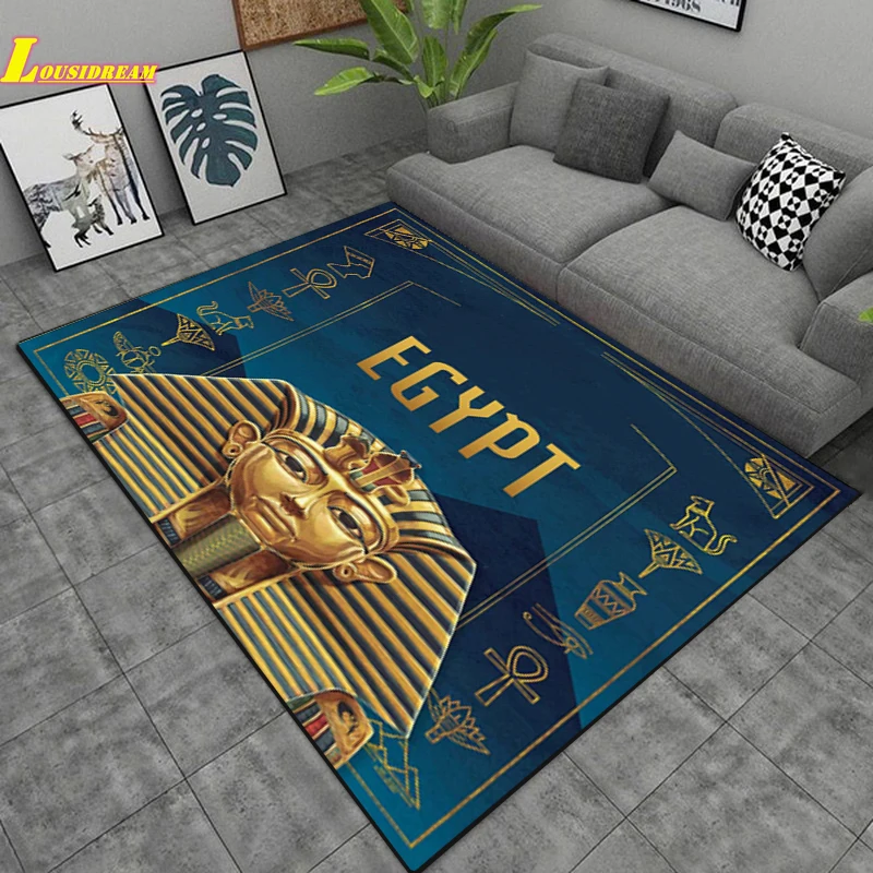 

Egyptian Pyramid Pharaoh Carpets Alfombras Rug for Bedroom Living Room Kitchen Floor Mat Home Decor Non-Slip Area Rug Door Mat