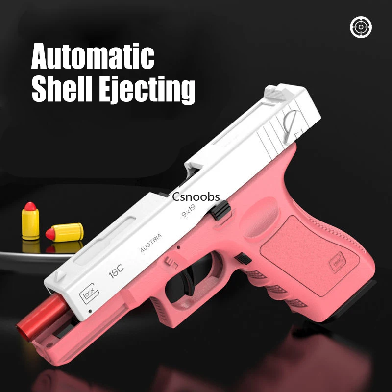 

Shell Ejecting Continuou Shooting Toy Gun G17 Desert Eagle Soft Bullet Airsoft Pistol Aiming Training Weapon For Birthday Gifts