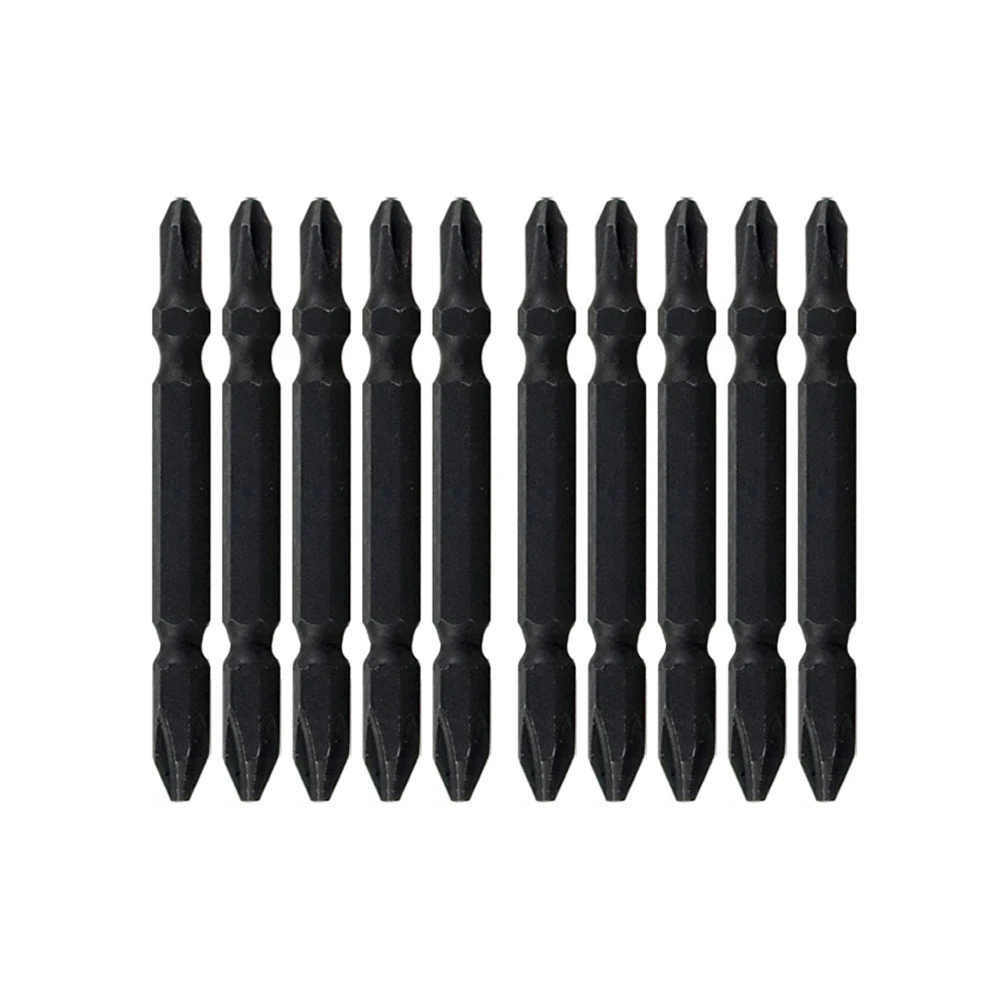 

10 шт. 65 мм Твердость Магнитная отвертка Bit PH2 набор крестовых отверток для ручных дрелей электрические сверла двойная головка