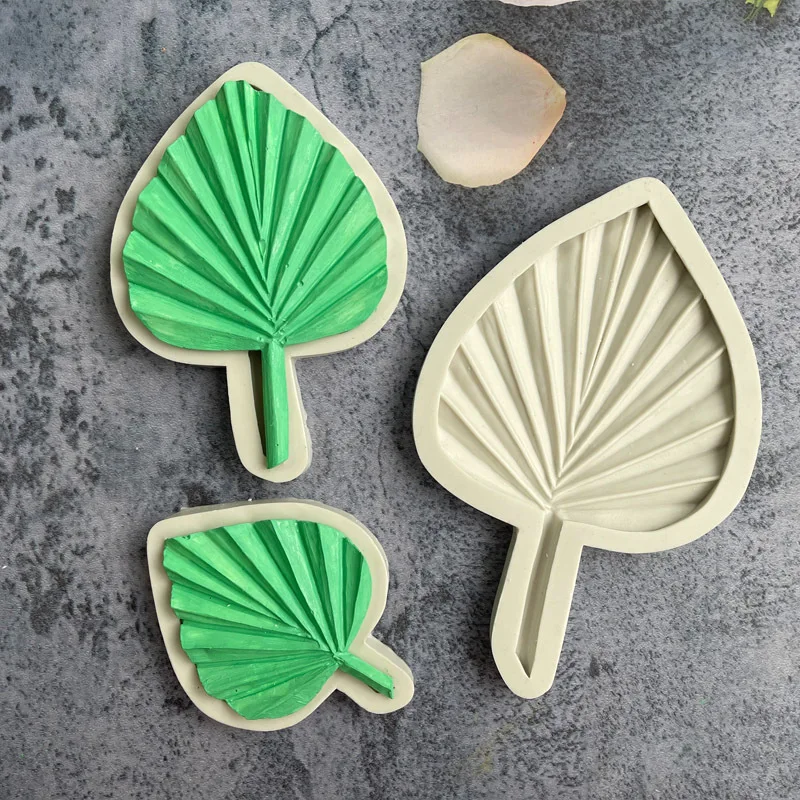 

Cattail Leaf Fan Modeling Silicone Mold Chocolate Cupcake Fondant Decorating Mould Baking Tools Clay Gumpaste Mold Supplies