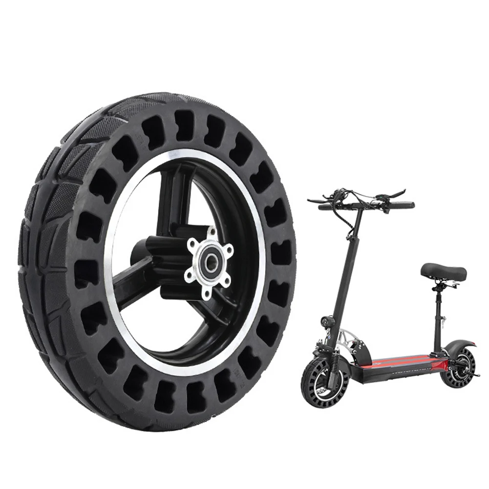 

10 Inch 10x2.125 Electric Scooter Solid Tire + Wheel Hub Set For Kugoo M4 Scooter Honeycomb Solid Shock Absorbing Tyre Replace