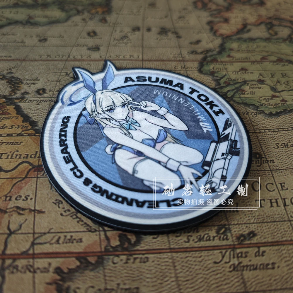 Синий архив патч токи рандомный боевой дух и петля нарукавник BlueArchive тактическая