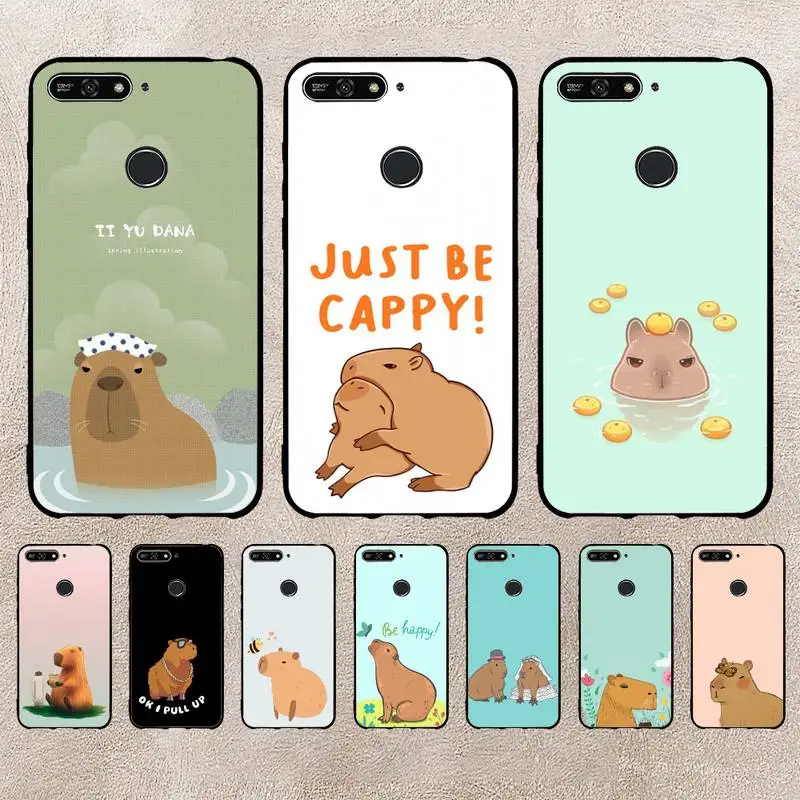 

Be Happy Capybara Cute Cartoon Phone Case For Xiaomi 11 10 12Spro A2 A2lite A1 9 9SE 8Lite 8explorer F1 Poco 12S Ultra Cove