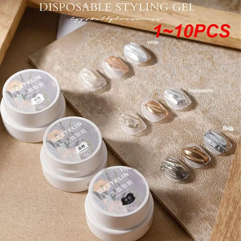 

1-10 шт., гель для ногтей, высокое качество, яркие цвета, уникальный дизайн 5d, стойкие эффекты, легко наносится, Элегантный мягкий гель для дизайна ногтей