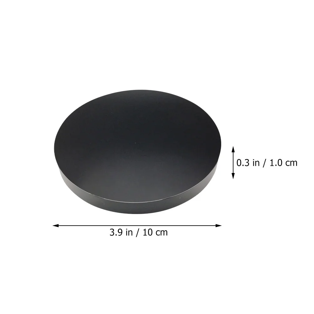 Черное украшение для медитации из обсидиана круговое зеркало гадальная доска