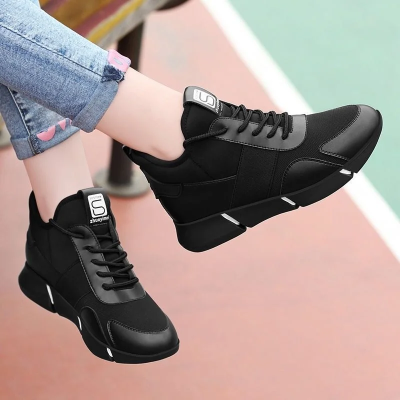 

Kobiety jesień czarne trampki damskie nowe wygodne buty sportowe oddychające sneakersy damskie buty do biegania Zapatos De Mujer