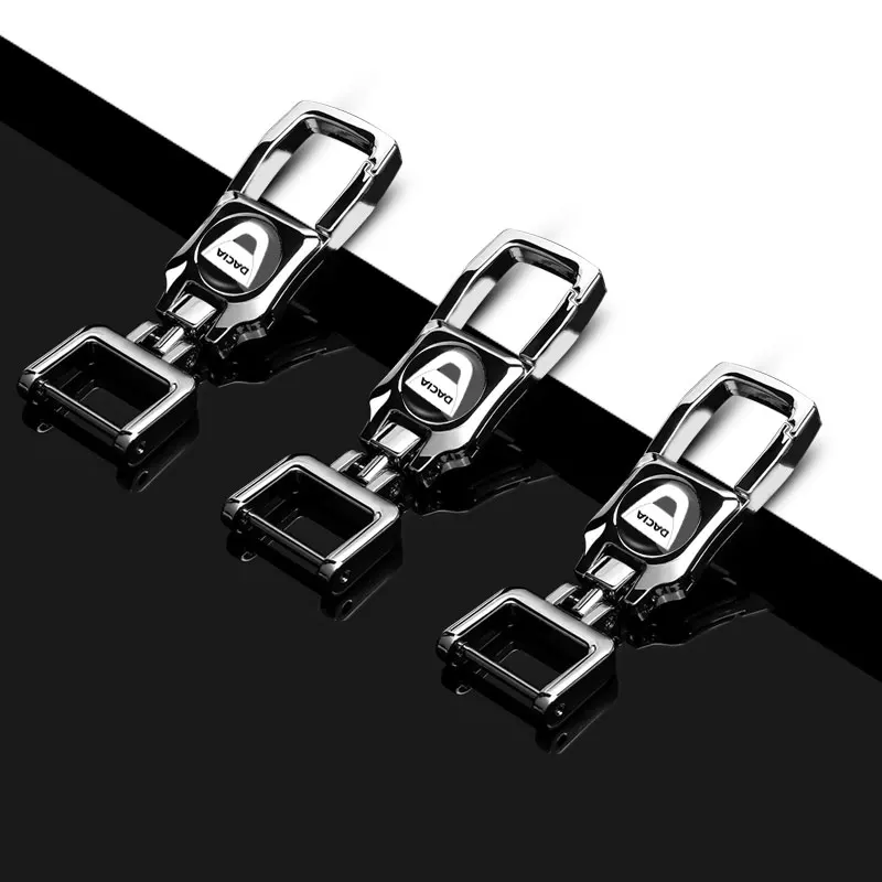 

1pcs New Metal Alloy Car Badge Emblem Keychain Key Chain Rings Car Goods For Dacia Duster Logan MCV Sandero Stepway Dokker Lodgy