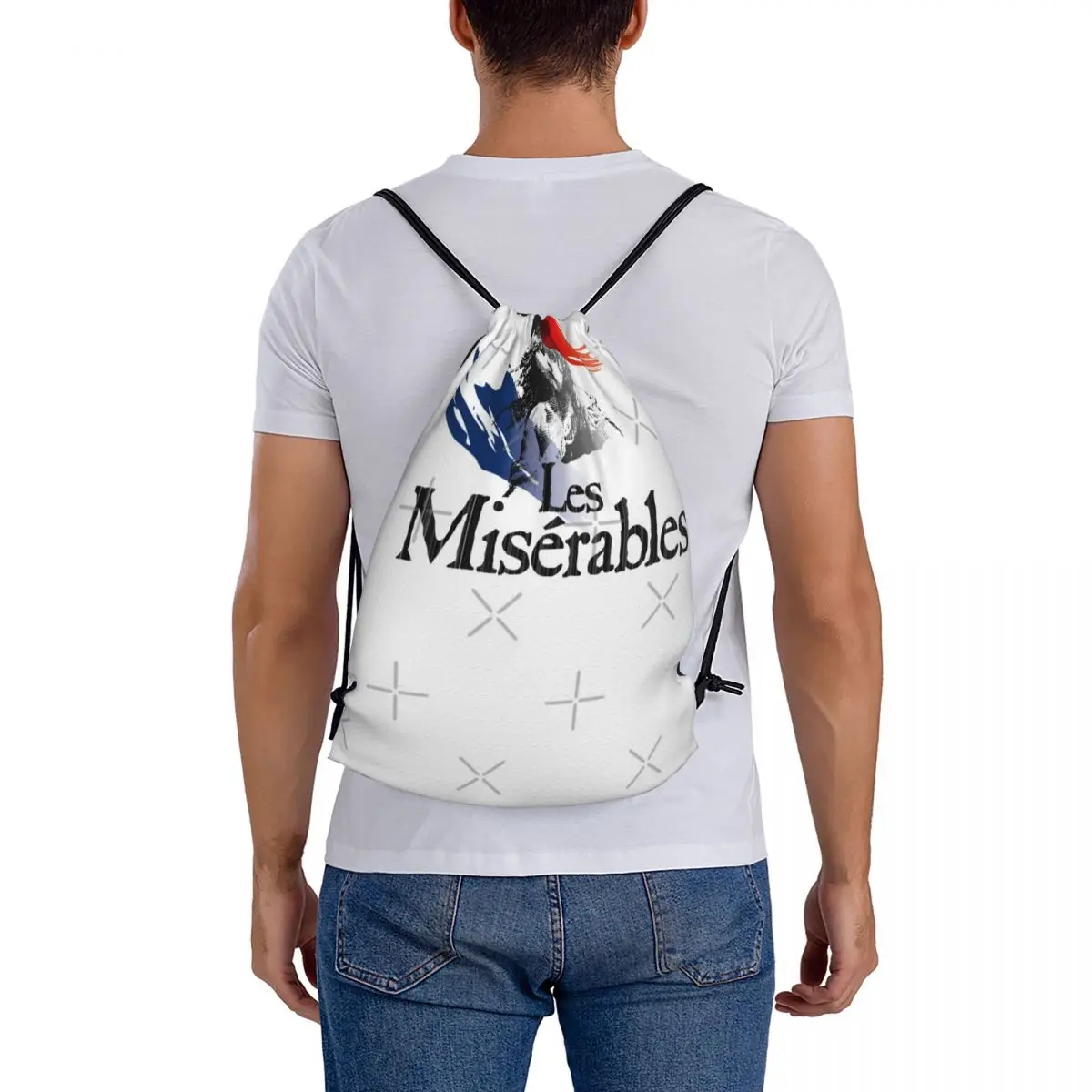 Фото Сумки на шнурке с логотипом Les Miserables для девочек, рюкзаки для мужчин и женщин, школьные ранцы №5