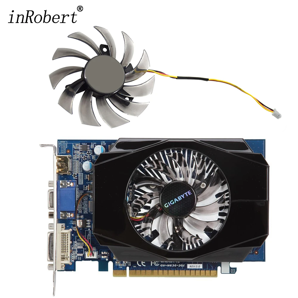 Вентилятор для видеокарты Gigabyte Geforce GTX 570 630 750TI, 75 мм
