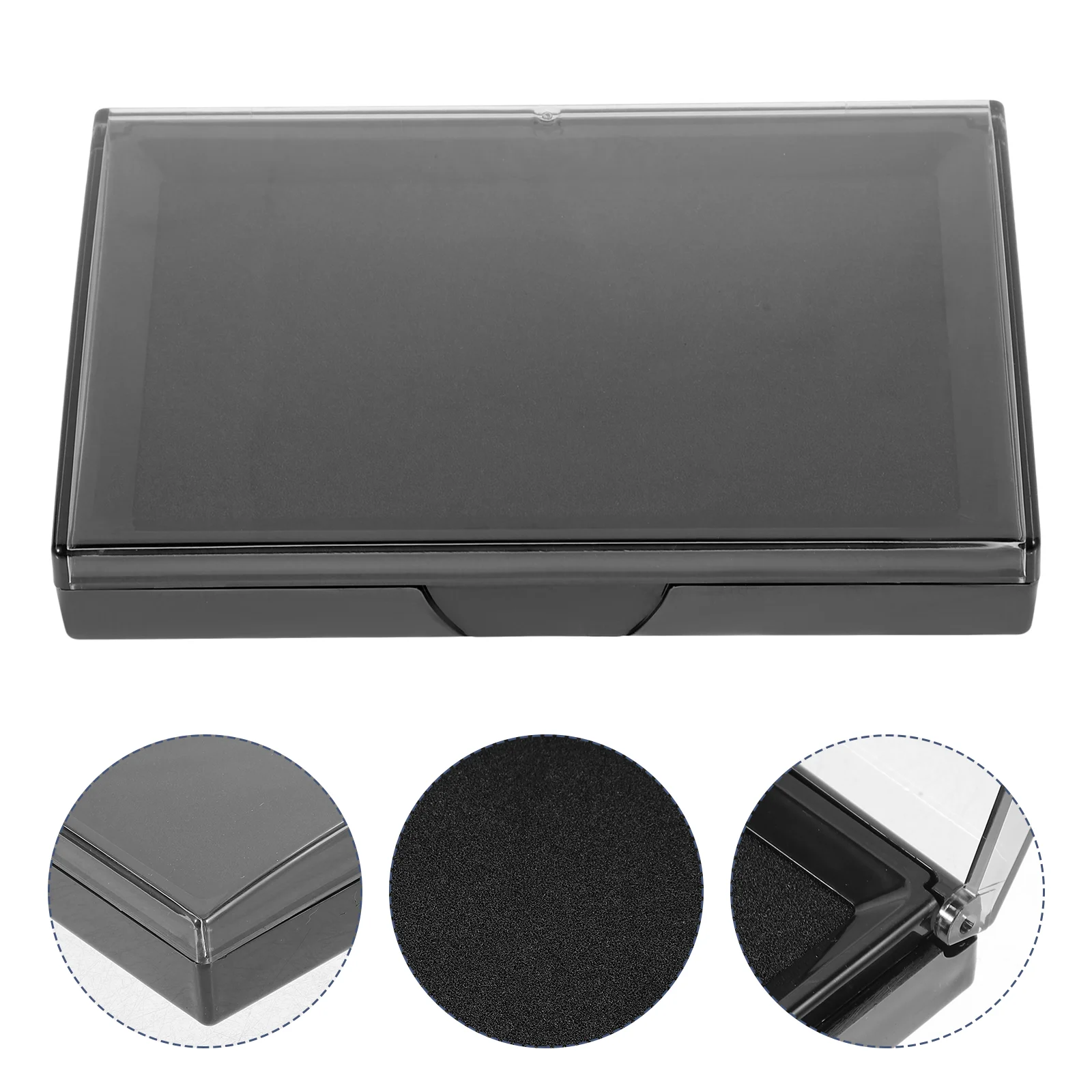 

Stamp Box Calligraphy Ink Pad Water Color Painting Inkpad Exquisite Portable Practical Drawing Plastic Black Student