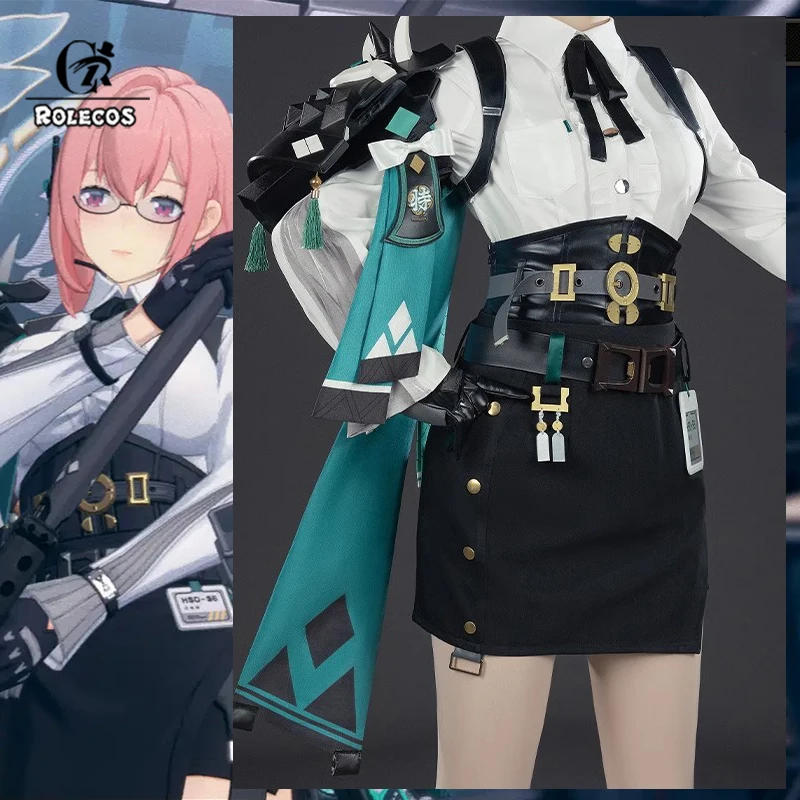 ROLECOS Zenless Zone Zero Tsukishiro Yanagi Косплей Костюм Электрический Аромалет Агент Янги