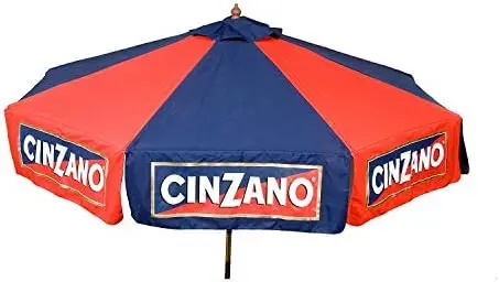 

Cinzano Red and Blue 9' Market Umbrella