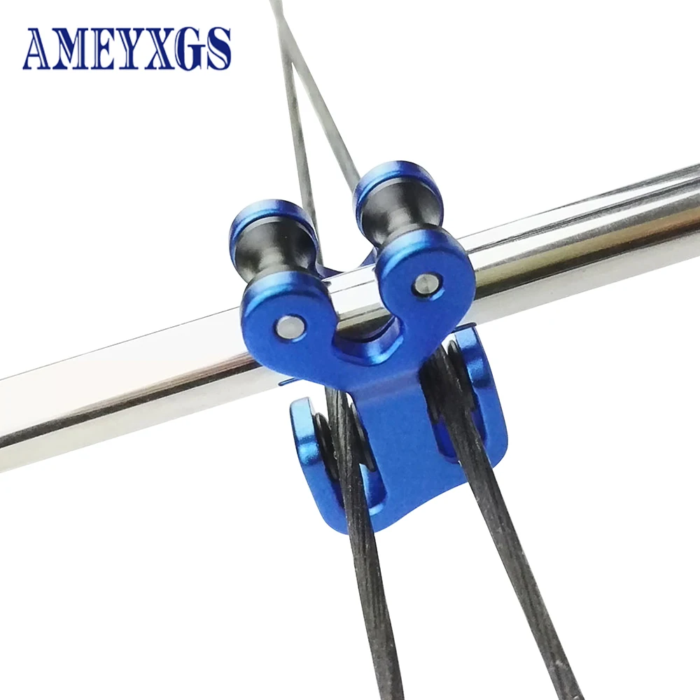 

1pc Compound Bow Cable Slide Second Generation Aluminum Alloy Roller Glide Bow String SeparatorHunting Shooting Accessories