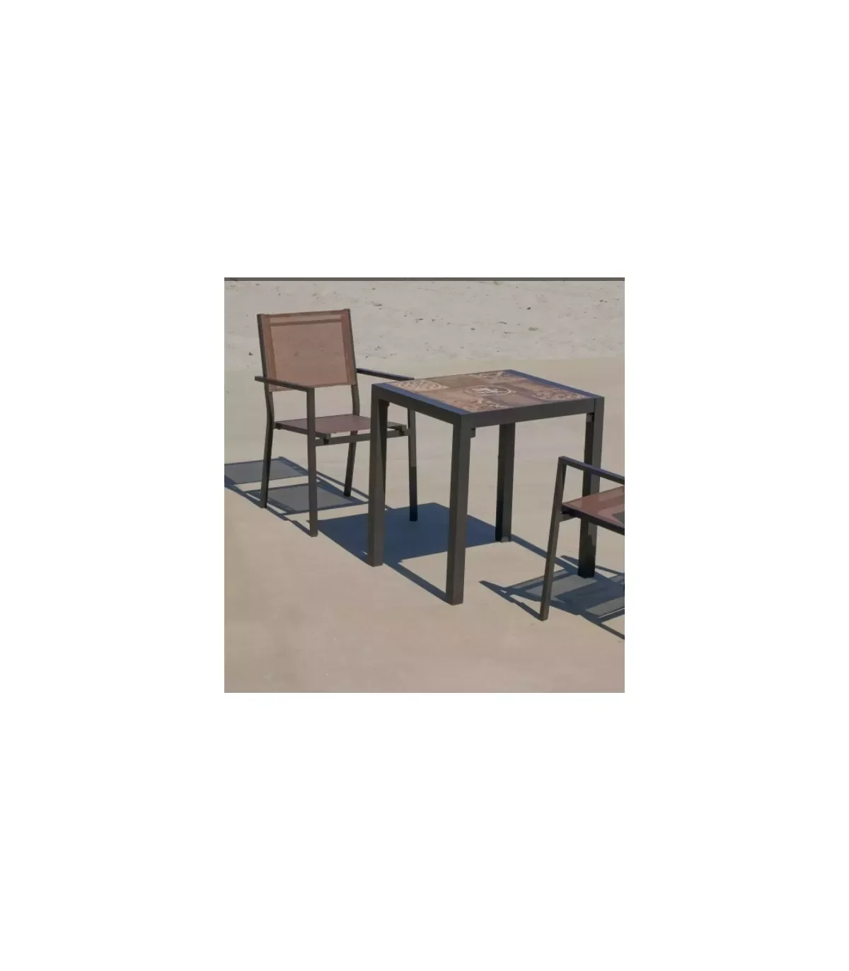 

Armchairs-outdoor armchairs aluminium/textilen stackable Corsica 90 cm (height) 55 cm (width) 58 cm (bottom)